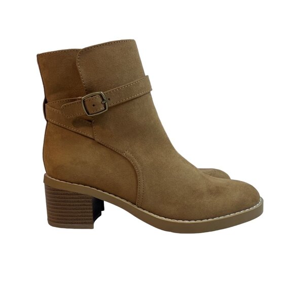 Loft Women's Brown Side Zippper Wedge Ankle Booties Sz 6.5M - NWOB - Picture 4 of 11